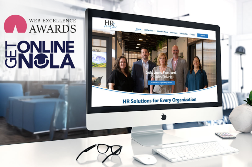 Get Online NOLA Wins 2 Industry Awards - HR NOLA website design.