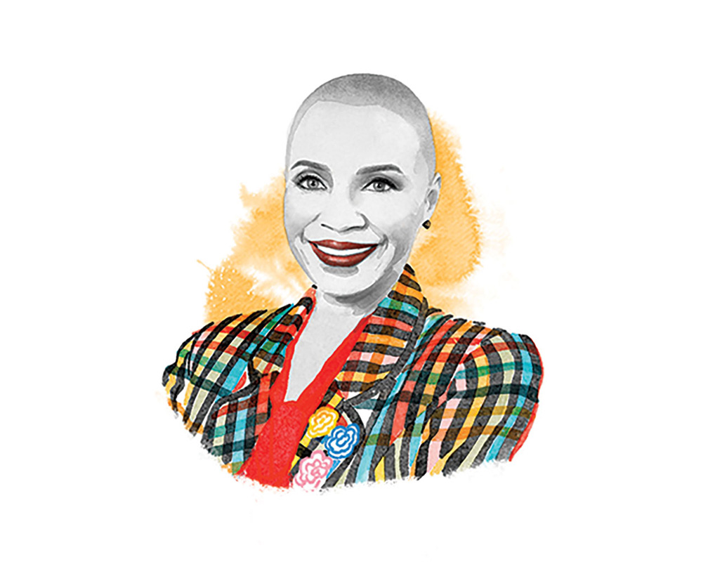 Illustration of LaVerne Toombs by S.E. George