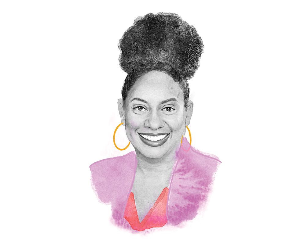 Illustration of Judy Reese Moore by S.E. George