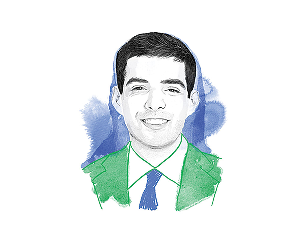 Illustration of Gordon Hobson Rand by S.E. George