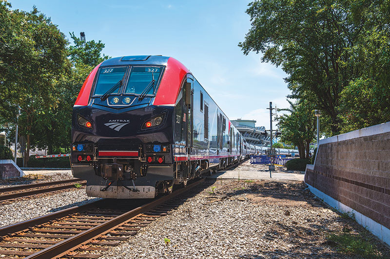 Photo of an Amtrak train