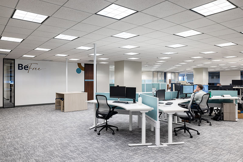 Another view of their open office