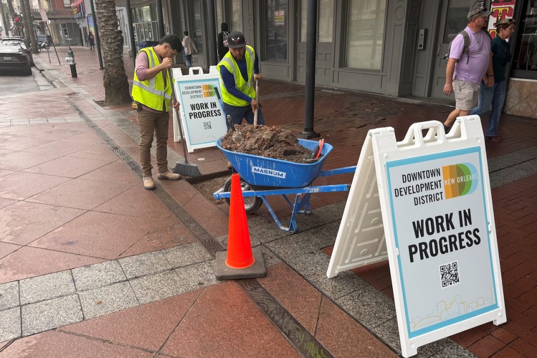 DDD Begins Canal Street Sidewalk Restoration