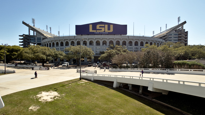 Lane Kiffin LSU Football Stadium