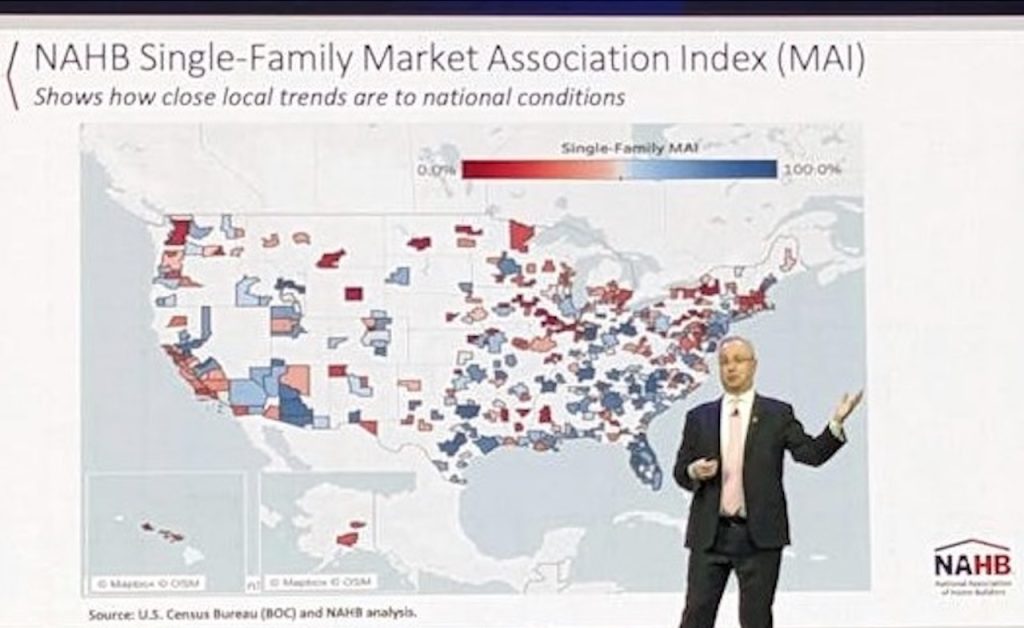 Rob Dietz, Senior Economist at NAHB. HBAGNO 2026 Summit Spotlights Market Outlook. Photo provided by HBAGNO.