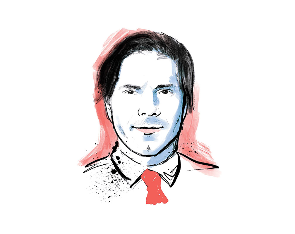 Frank Rabalais headshot illustration by S.E. George
