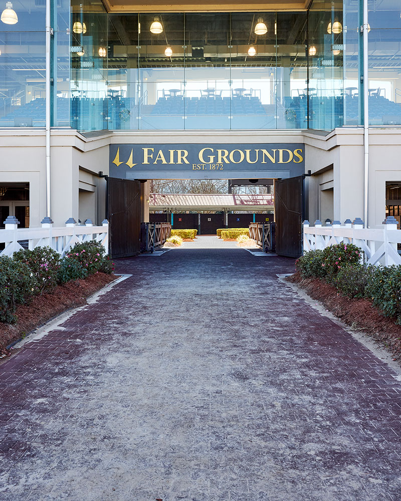 Exterior of the Fair Grounds building