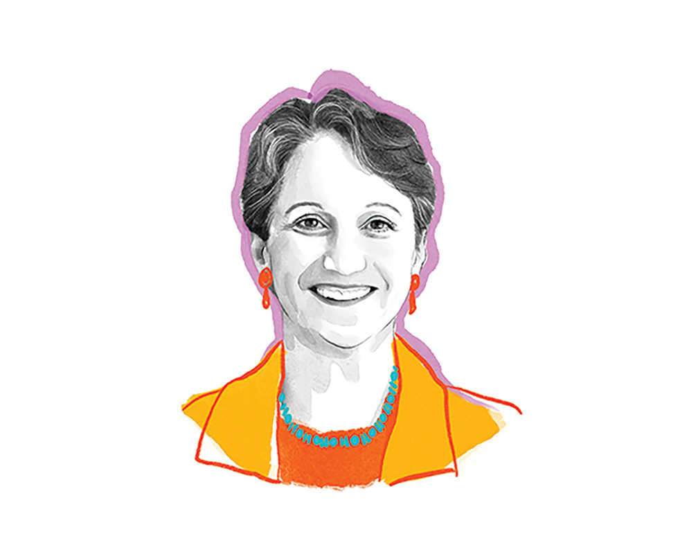 Leslie Jacobs illustration by S.E. George