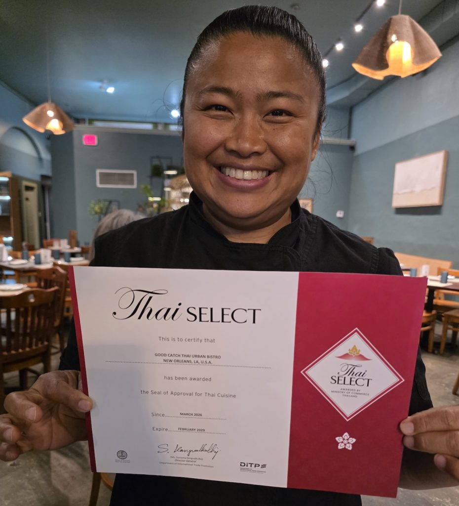 Good Catch Earns Rare International Thai Cuisine Recognition