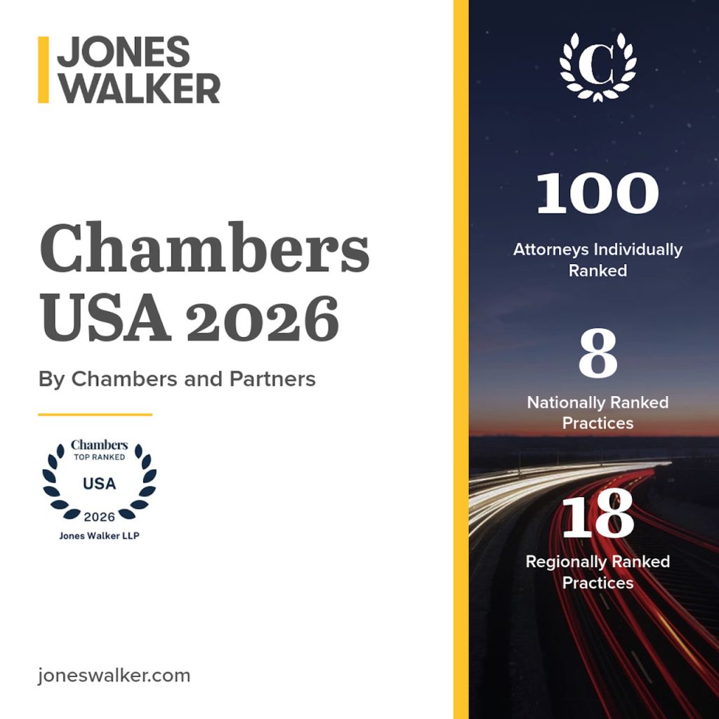 100 Jones Walker Attorneys Ranked in Chambers USA