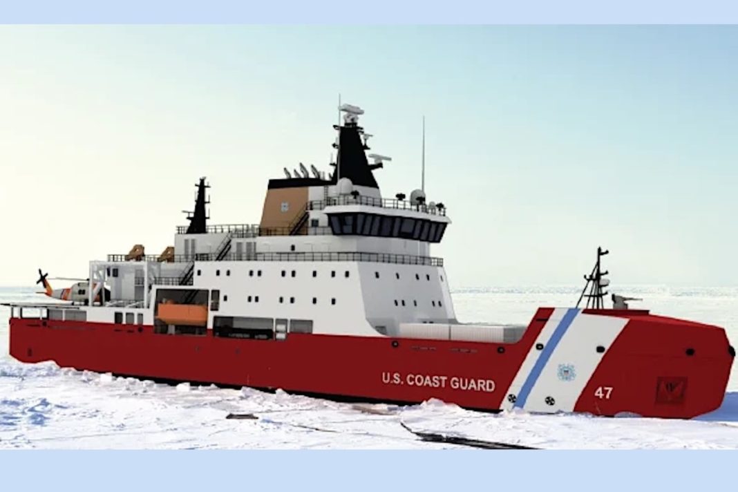 Bollinger to Begin Arctic Cutter Production. Image rendering by Seaspan provided by Bollinger Shipyards.